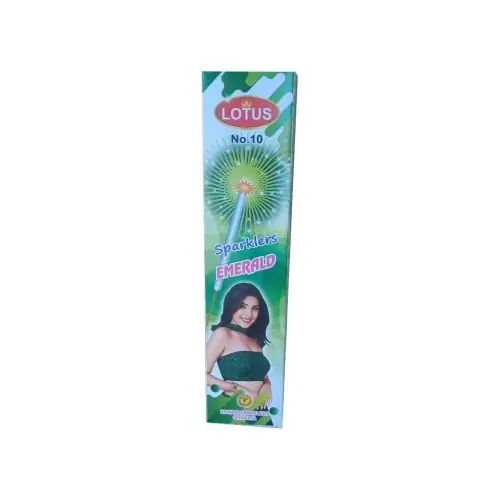 10 cm Green Sparkler