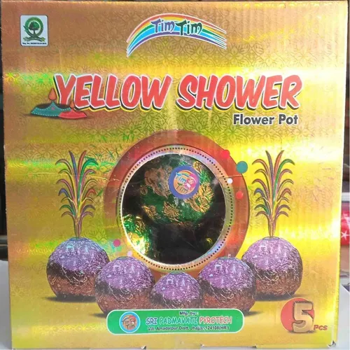 Yellow Shower Flower Pot